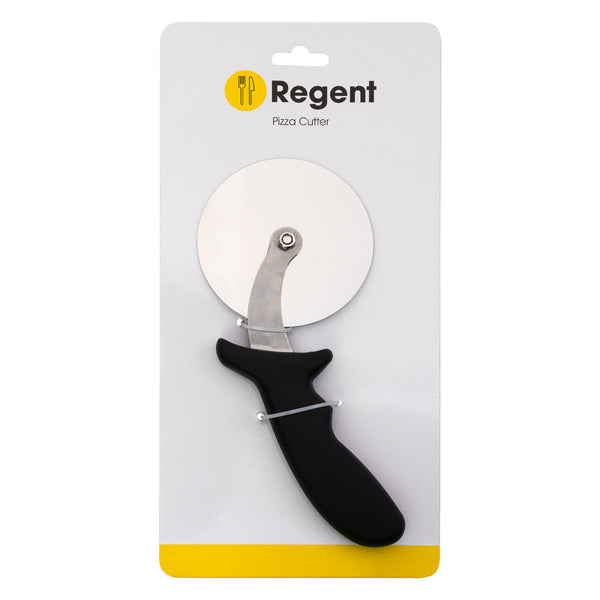 REGENT PIZZA CUTTER WITH PP BLACK HANDLE, (235X100MM DIA)