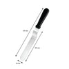 REGENT BAKEWARE ICING SPATULA ANGLED WITH PP PLASTIC BLACK HANDLE, (275X30X15MM)