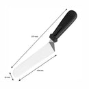 REGENT BAKEWARE ICING SPATULA ANGLED WITH PP PLASTIC BLACK HANDLE, (275X30X15MM)