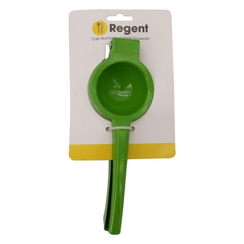 REGENT KITCHEN LEMON SQUEEZER CAST ALUMINIUM GREEN, (75MM DIAX223X60MM)