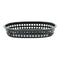 REGENT CATERING PLASTIC SERVING BASKET OVAL BLACK, (270X175X30MM)