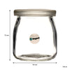 REGENT YOGHURT JAR WITH PLASTIC LID, 150ML (65MM DIAX72MM)