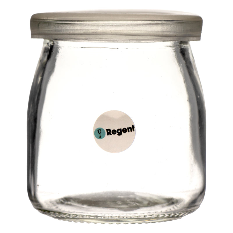 REGENT YOGHURT JAR WITH PLASTIC LID, 150ML (65MM DIAX72MM)