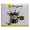 REGENT COOKWARE FONDUE SET WITH BURNER & 6 FORKS STAINLESS STEEL, (250/180MM DIAX170MM)