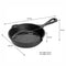 REGENT COOKWARE CAST IRON FRYING PAN, (215X155X25MM)