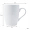 REGENT BULLET SHAPE NBC SUPER WHITE COFFEE MUG, 350ML (103X80MM DIA)