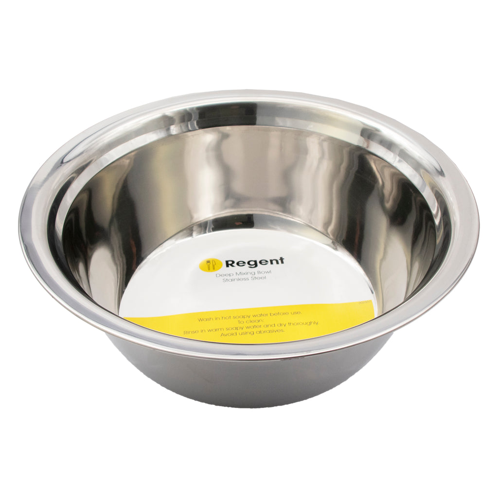 REGENT DEEP MIXING BOWL STAINLESS STEEL, 2.85LT (268MM DIAX95MM)