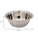 REGENT DEEP MIXING BOWL STAINLESS STEEL, 2.85LT (268MM DIAX95MM)