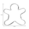 REGENT BAKEWARE COOKIE CUTTER GINGERBREAD MAN ST STEEL, (80X80MM)