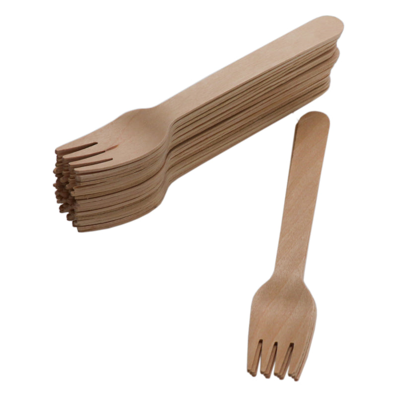 REGENT DISPOSABLE WOODEN FORKS 24PCS, (160X26MM)