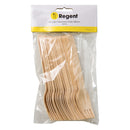 REGENT DISPOSABLE WOODEN FORKS 24PCS, (160X26MM)