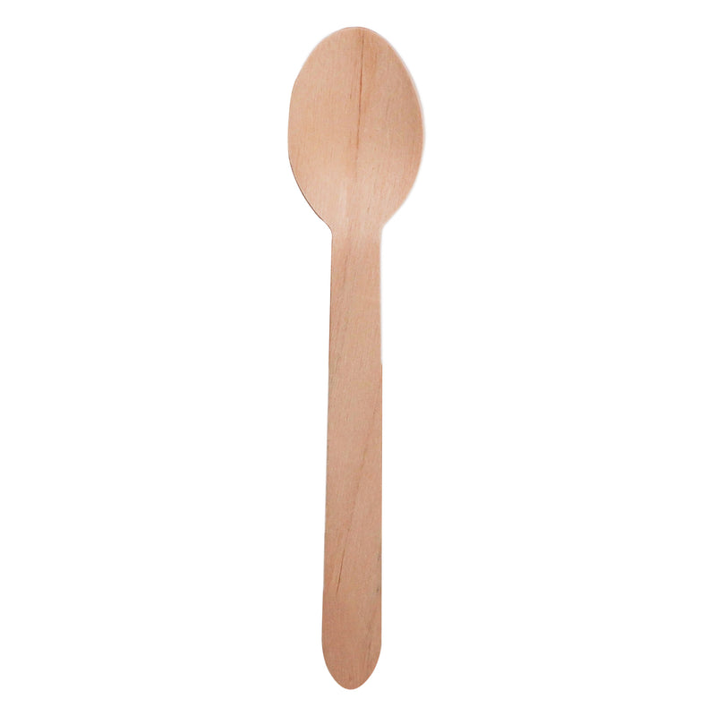 REGENT DISPOSABLE WOODEN SPOONS 24PCS, (160X34MM)