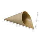 REGENT DISPOSABLE WOODEN CONES 20PCS, (125MMX90MM)