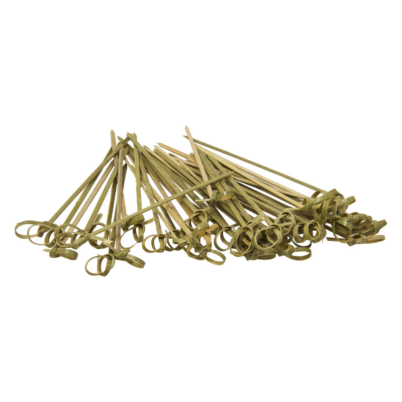 REGENT DISPOSABLE BAMBOO KNOT PICKS 50PCS, (130MM)