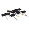 REGENT DISPOSABLE WOODEN BLACKKBOARD PICKS 10PCS, (85X25X35MM)