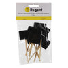 REGENT DISPOSABLE WOODEN BLACKKBOARD PICKS 10PCS, (85X25X35MM)