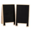 REGENT DISPOSABLE WOODEN A FRAME CHALKBOARD STANDS 2PCS, (120X75MM)