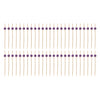 REGENT DISPOSABLE BAMBOO PICKS WITH COLOURED BEADS 50PCS, (120MM)