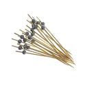 REGENT DISPOSABLE BAMBOO PICKS WITH SILVER BEADS 50PCS, (150MM)