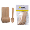 REGENT DISPOSABLE WOODEN TEASPOONS 24PCS, (110X23MM)