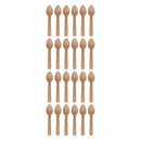 REGENT DISPOSABLE WOODEN TEASPOONS 24PCS, (110X23MM)