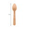 REGENT DISPOSABLE BAMBOO MINI COCKTAIL TEASPOONS 20PCS, (110MM)