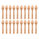 REGENT DISPOSABLE BAMBOO MINI COCKTAIL TEASPOONS 20PCS, (110MM)