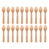 REGENT DISPOSABLE BAMBOO MINI COCKTAIL TEASPOONS 20PCS, (110MM)