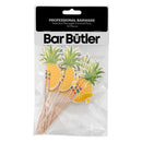 BAR BUTLER FOLD OUT PINEAPPLE COCKTAIL PICKS 12PCS, (150MM)