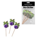 BAR BUTLER FOLD OUT PALM TREE COCKTAIL PICKS 12PCS, (135MM)