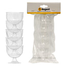 REGENT DISPOSABLE PLASTIC STEMMED CUPS 5 PCS, (74X75MM DIA)