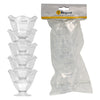 REGENT DISPOSABLE PLASTIC STEMMED CUPS WAVE 5PCS, (75X80MM DIA)