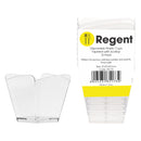 REGENT DISPOSABLE PLASTIC CUPS TAPERED WITH SCOLLOP 10PCS (75X80MM DIA)