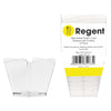 REGENT DISPOSABLE PLASTIC CUPS TAPERED WITH SCOLLOP 10PCS (75X80MM DIA)