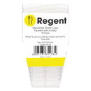 REGENT DISPOSABLE PLASTIC CUPS TAPERED WITH SCOLLOP 10PCS (75X80MM DIA)