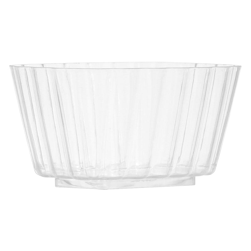 REGENT DISPOSABLE PLASTIC CUPS RECTANGULAR FLUTED 10PCS, (84X63X48MM)