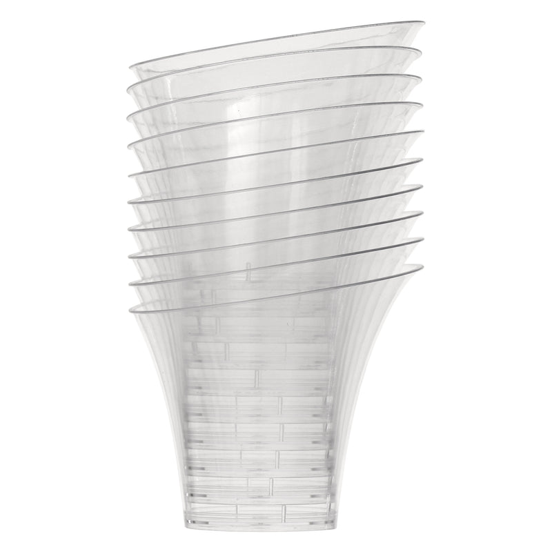 REGENT DISPOSABLE PLASTIC CUPS TRUMPET 10PCS, (86MM DIAX80MM)