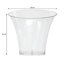 REGENT DISPOSABLE PLASTIC CUPS TRUMPET 10PCS, (86MM DIAX80MM)