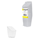 REGENT DISPOSABLE PLASTIC CUPS SQUARE SLANTED 10PCS, (50X50X77MM)