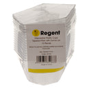 REGENT DISPOSABLE PLASTIC CUPS TAPERED PLAIN WITH DOME LID 10SETS, 100ML (55X55X60MM)