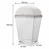 REGENT DISPOSABLE PLASTIC CUPS GEOMETRIC WITH DOME LID 10SETS, 160ML (58X58X100MM)