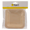 REGENT DISPOSABLE WOODEN SQUARE PLATES 10PCS, (126X126X15MM)