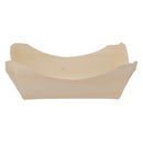 REGENT DISPOSABLE WOODEN SMALL SQUARE BOATS 10PCS, (110X95X35MM)