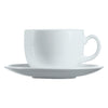 CONSOL OPAL GLASS WHITE CUP & SAUCER, (220ML)