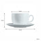 CONSOL OPAL GLASS WHITE CUP & SAUCER, (220ML)