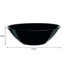 LUMINARC OPAL CARINE BLACK SALAD BOWL, 3LT (270MM DIA)