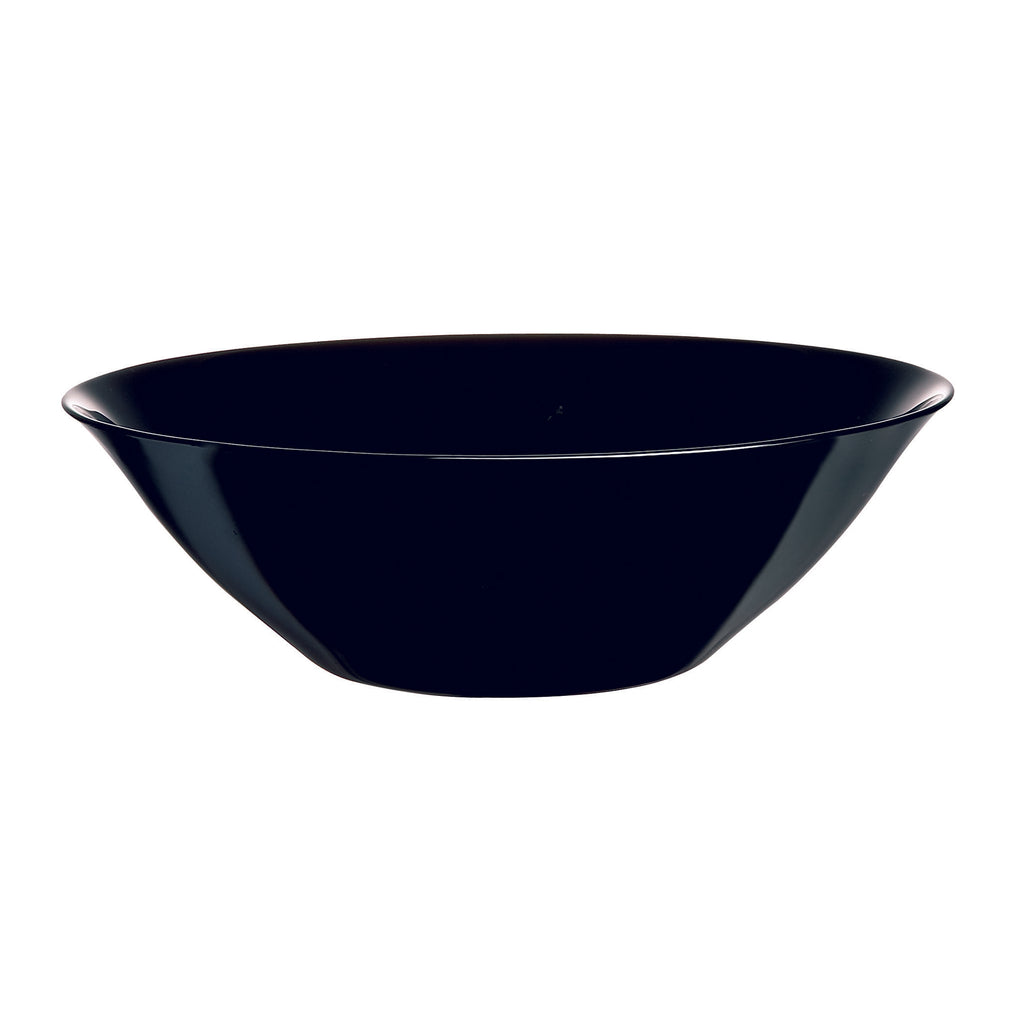 LUMINARC OPAL CARINE BLACK SALAD BOWL, 3LT (270MM DIA)