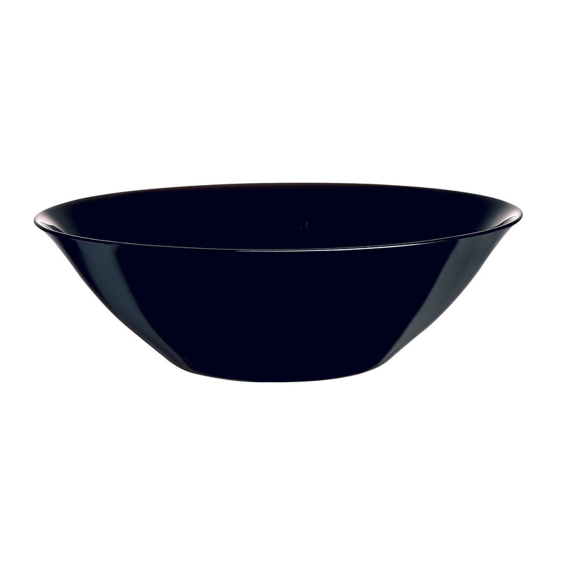 LUMINARC OPAL CARINE BLACK SALAD BOWL, 3LT (270MM DIA)