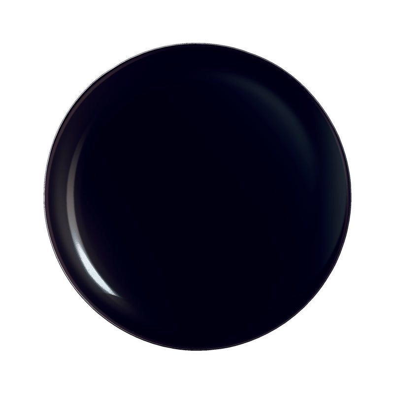 LUMINARC OPAL BLACK DINNER PLATE, (270MM DIA)