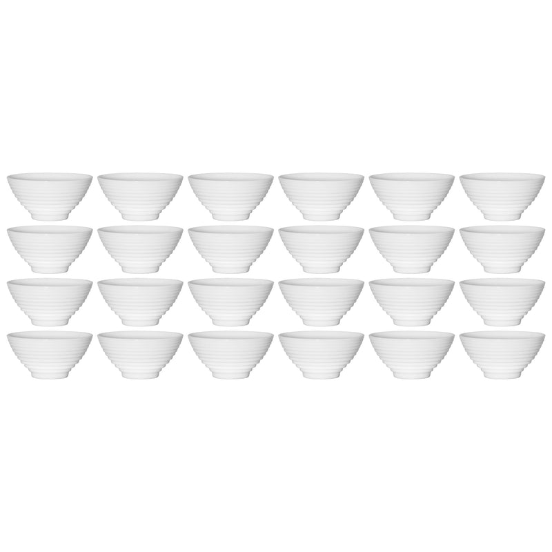 LUMINARC STAIRO WHITE OPAL TEMPERED GLASS RICE BOWL, 300ML (120MM DIA)